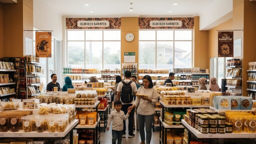 pusat oleh oleh terdekat dari sini